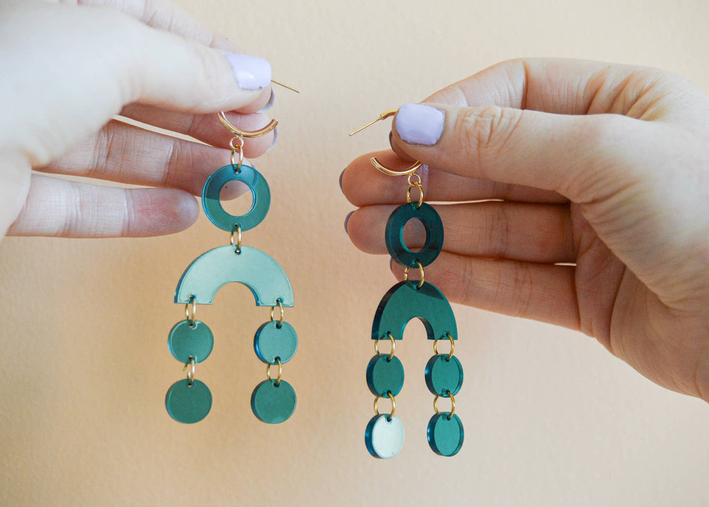 Teal Translucent Statement