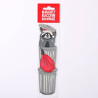 Naughty Christmas Raccoon Bookmark (it's die cut!)