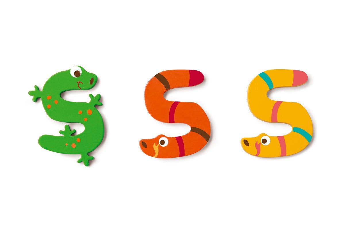 Scratch - Wooden Letter S - 3 Asstd styles