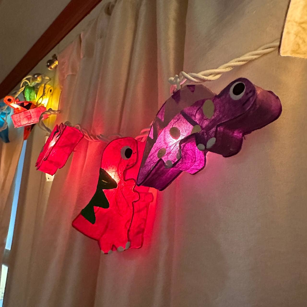 Plug-In String Lights Dinosaurs