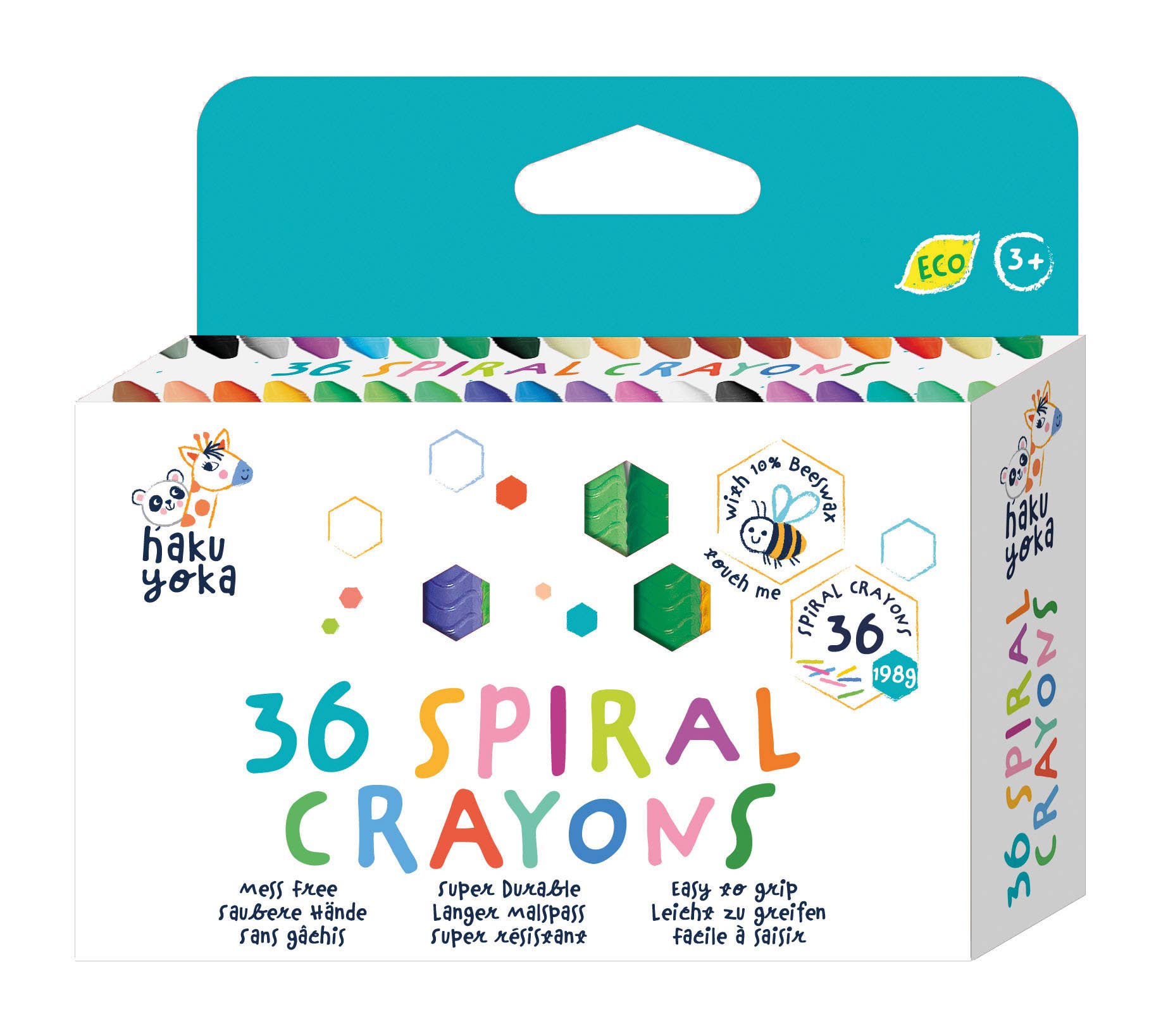 Haku Yoka - Spiral Crayons 36 COLORS