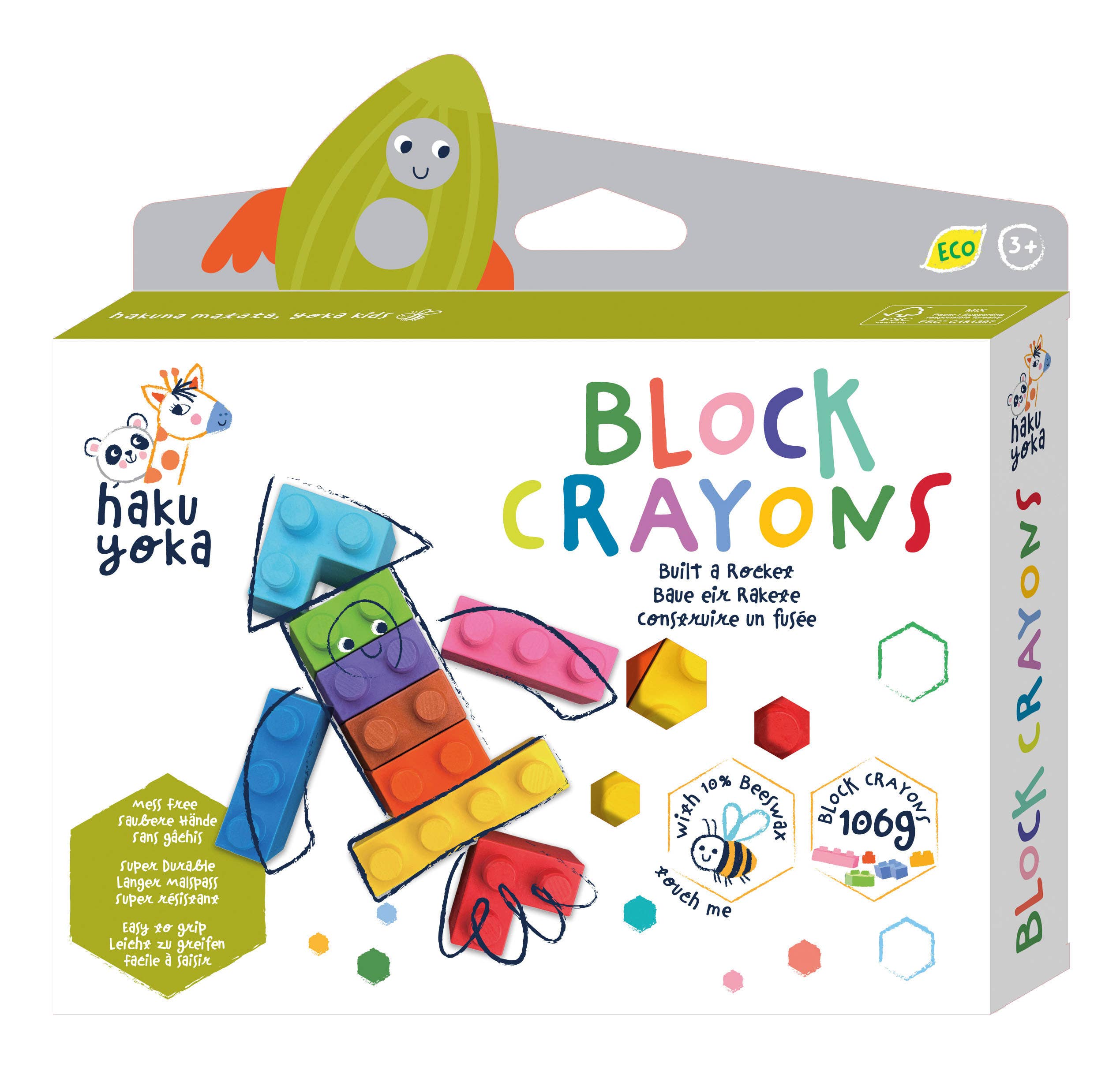 Haku Yoka - FULL Display Block Crayons, 9