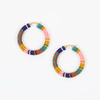 Patchwork Hoop Earrings