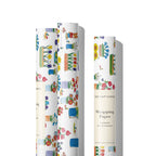 Richard Scarry Busytown Flowers wrapping paper