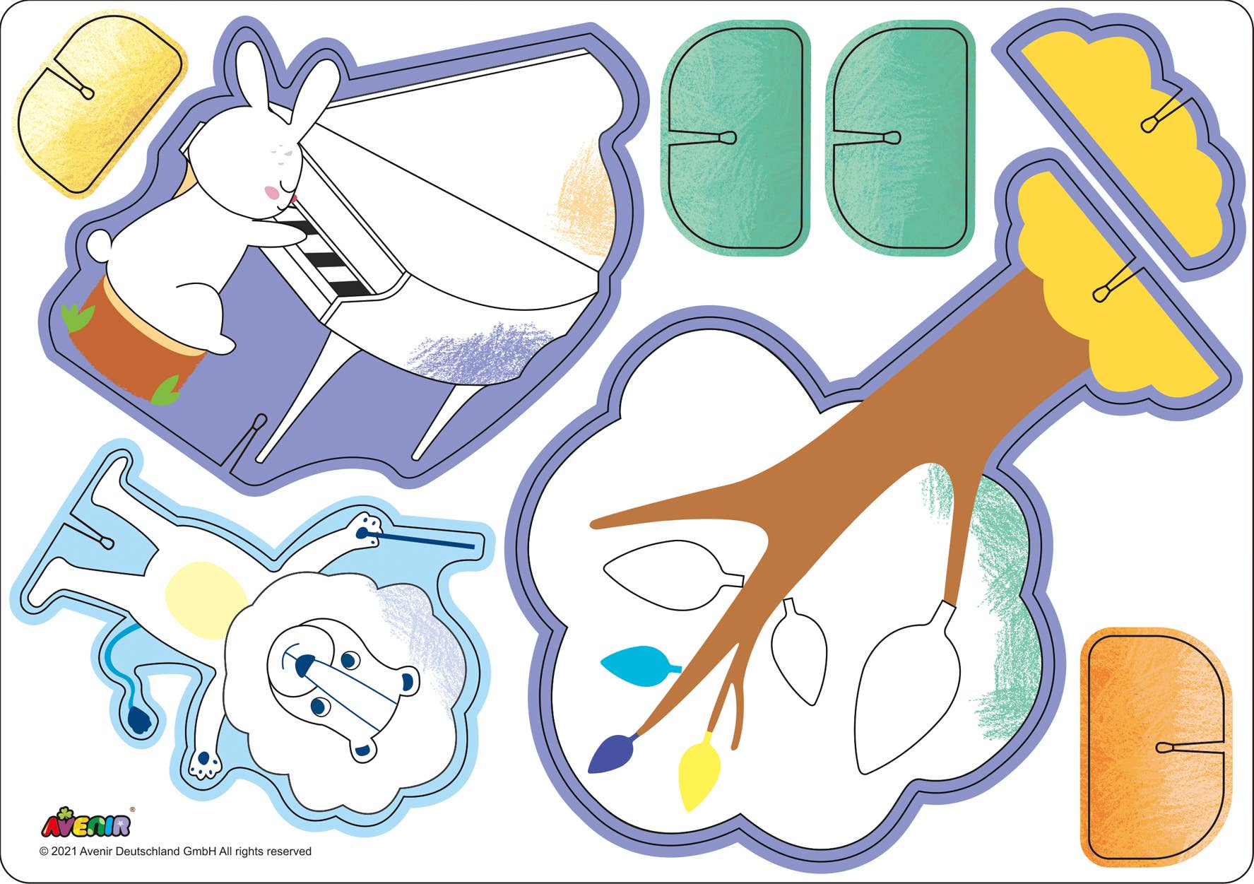 Avenir - Crayon Activity Kit FOREST CONCERT