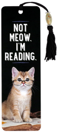 Not Meow. I'm Reading. Beaded Bookmark
