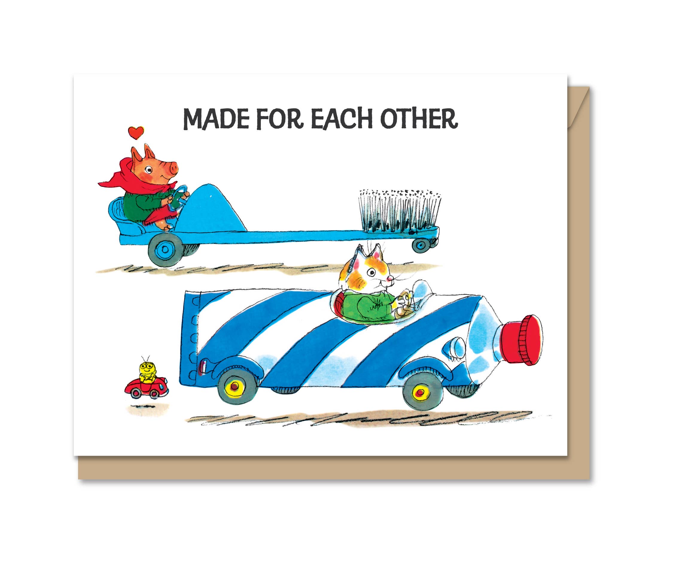 A2/4.25" x 5.5"|Love Greeting Card|Made for Each Other