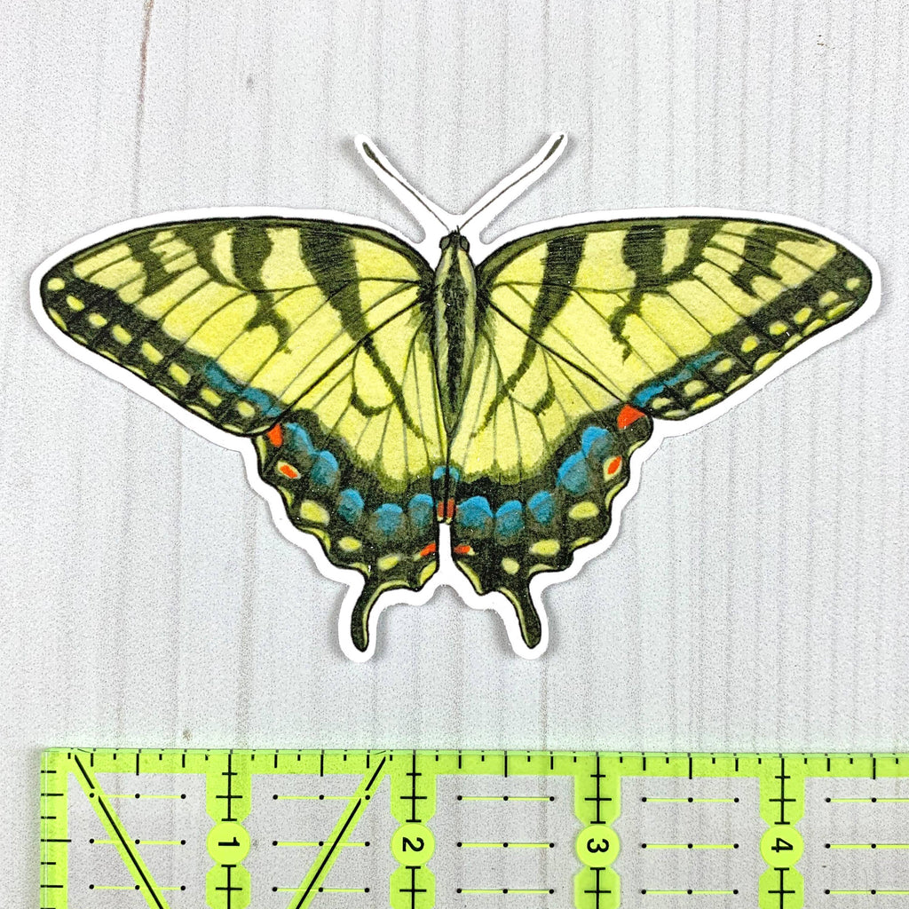 Tiger Swallowtail Butterfly Vinyl Sticker