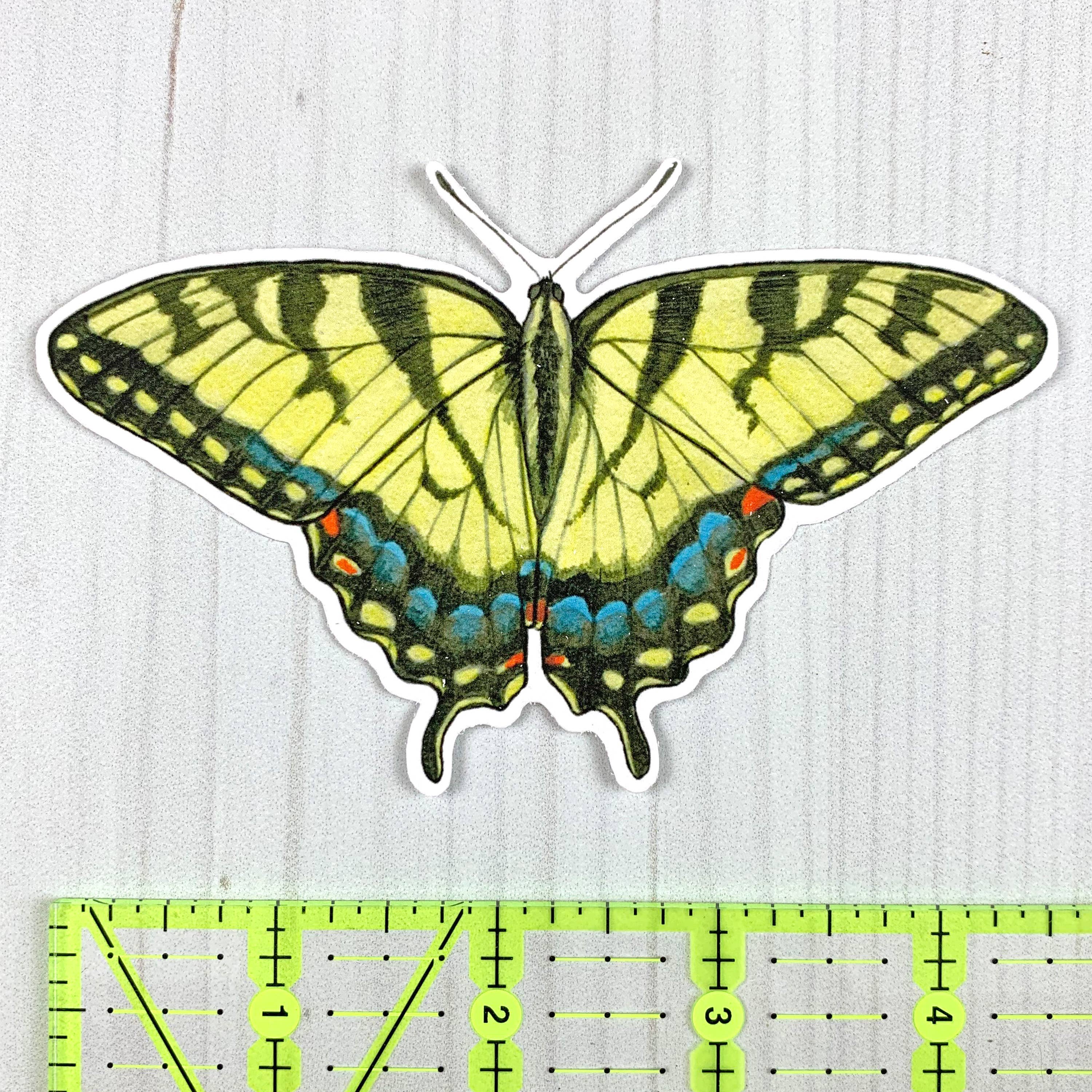 Tiger Swallowtail Butterfly Vinyl Sticker