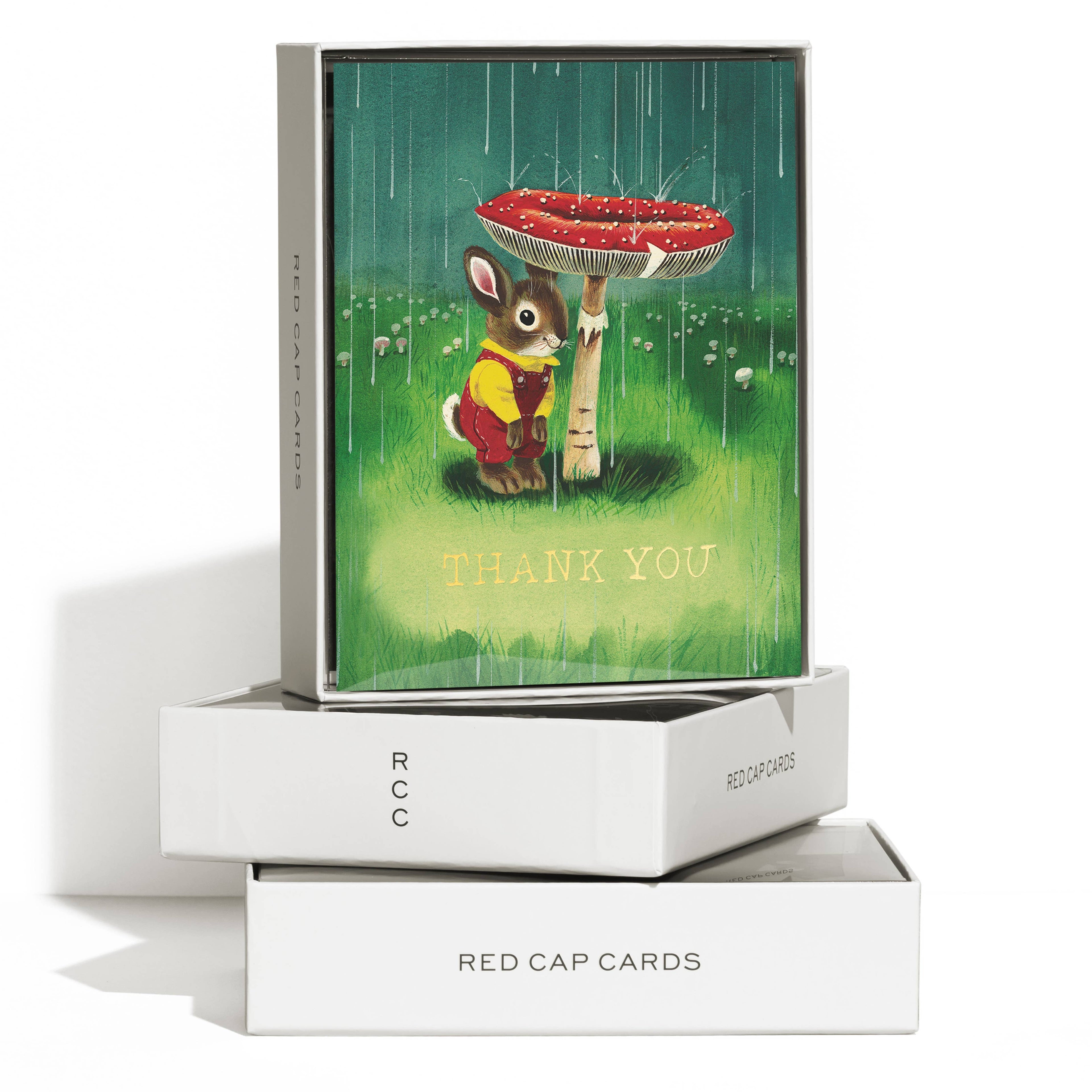 Richard Scarry Bunny and Mushroom greeting card