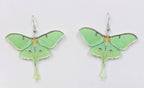 Acrylic Luna Moth Earrings Transformation, Regeneration gift