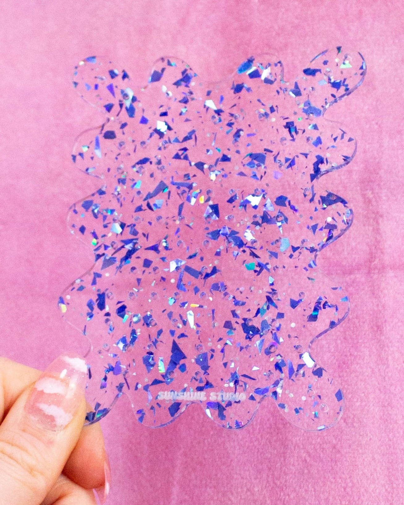 Blue Confetti Travel Earring Holder