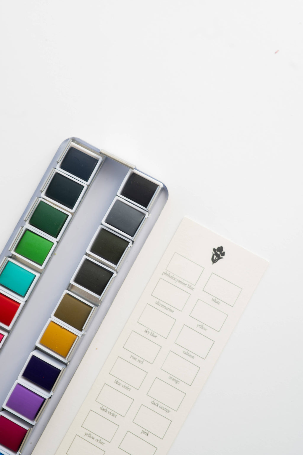 24 Color Watercolor Paint Palette