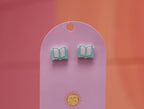 Open Book Tiny Stud Earrings