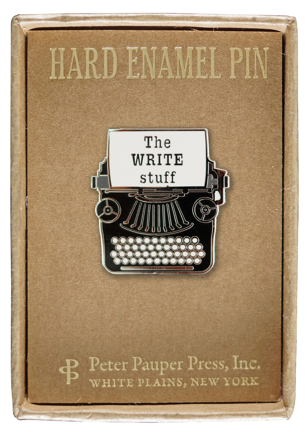 Typewriter Enamel Pin