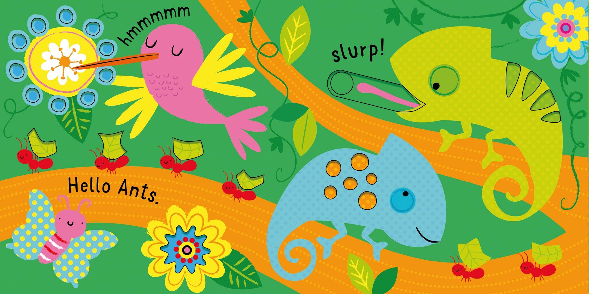 Slide And See Animals board book : Usborne