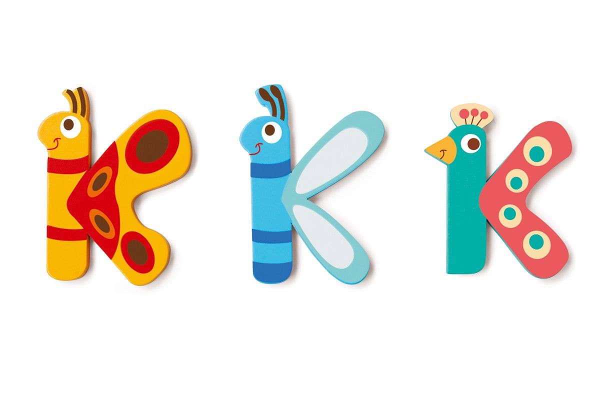 Scratch - Wooden Letter K - 3 Asstd styles