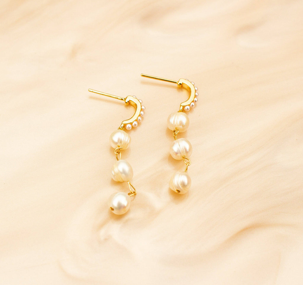 Freshwater Pearl Wedding Bride Bridesmaid Dangles