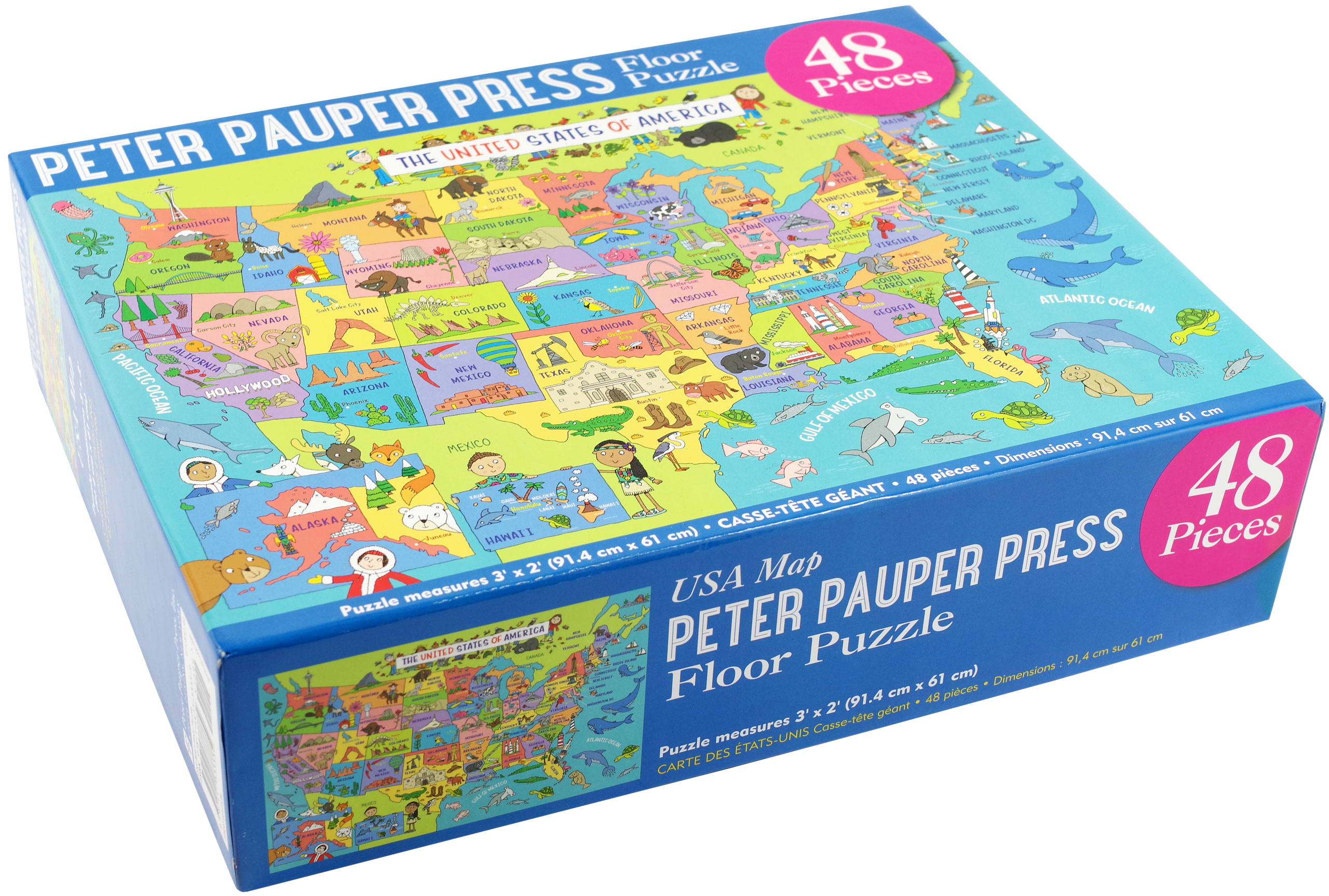 USA Map Kids' Floor Puzzle