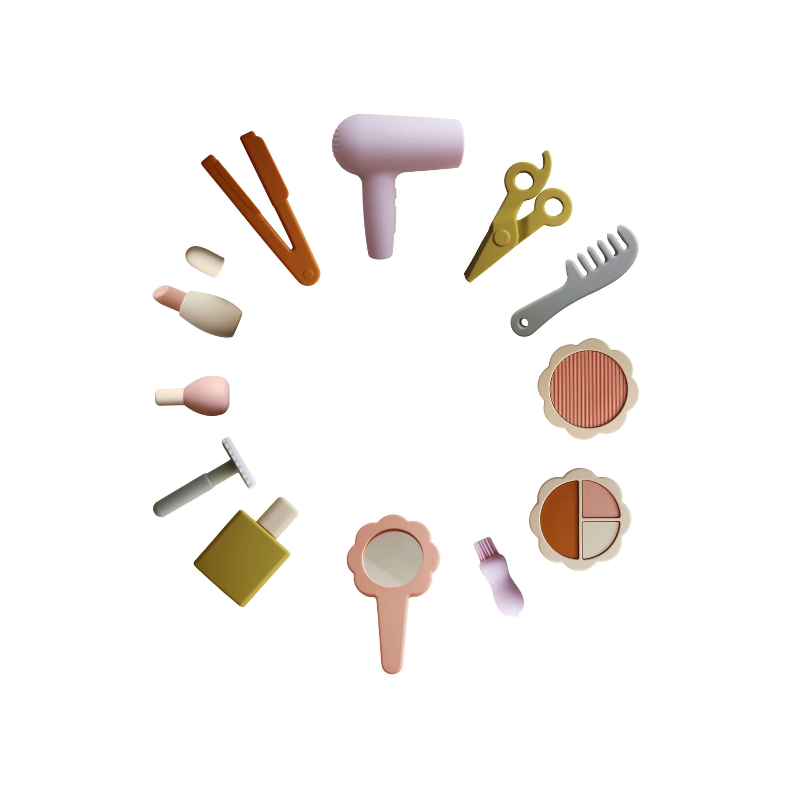 Silicone Hair and Makeup Play Set