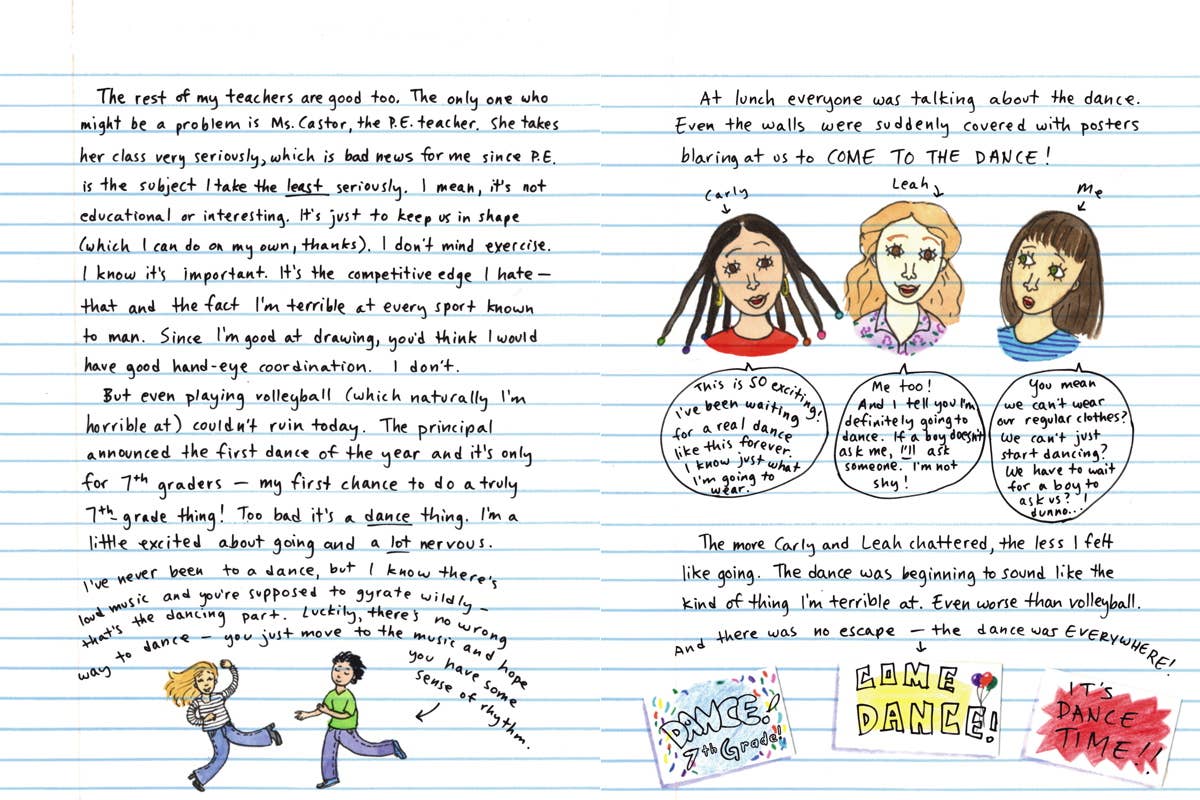Amelia's 7th-Grade Notebook by Marissa Moss