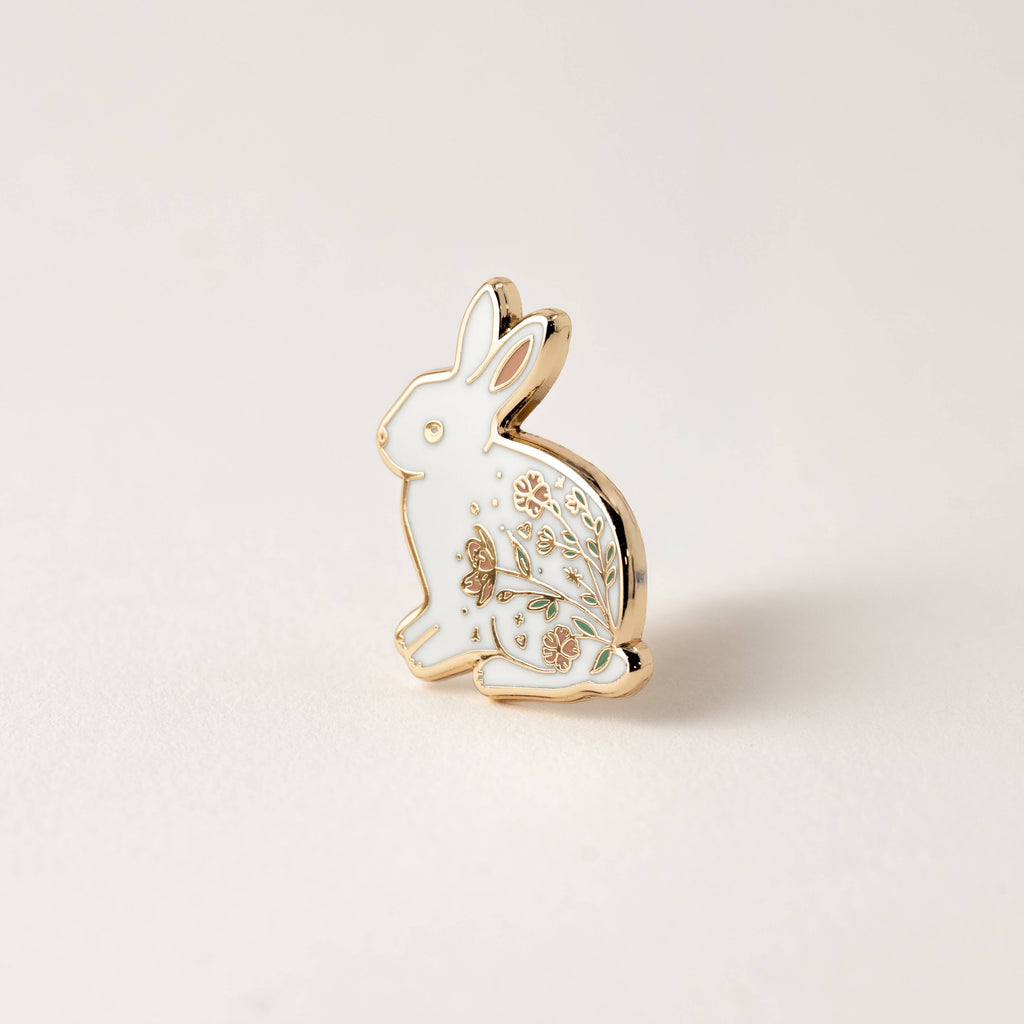 Rabbit Lapel Pin, Bunny Garden Wildlife Gifts