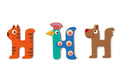 Scratch - Wooden Letter H - 3 Asstd styles
