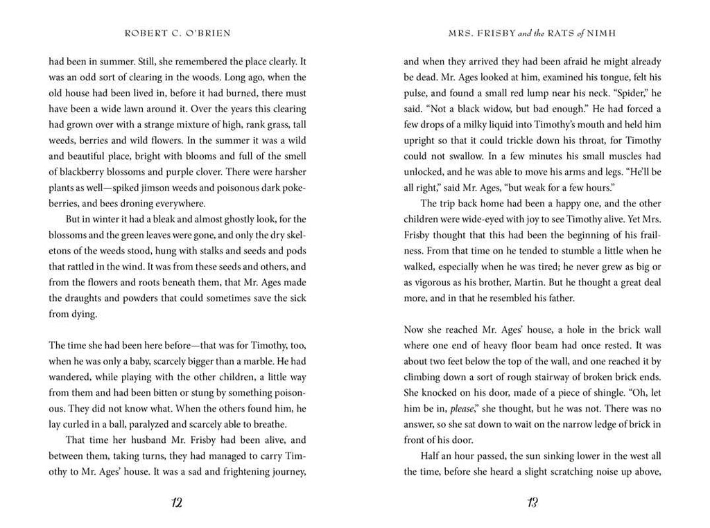 Mrs. Frisby and the Rats of Nimh by Robert C. O'Brien