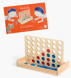 “4 in a Row” Wooden Board Game Recreational Toy