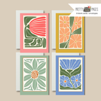 Floral Block Print Blank Cards | Boxed Set
