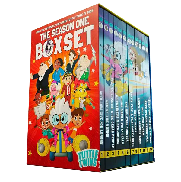 Tuttle Twins Season 1 Graphic Novels Box Set (Hardback)