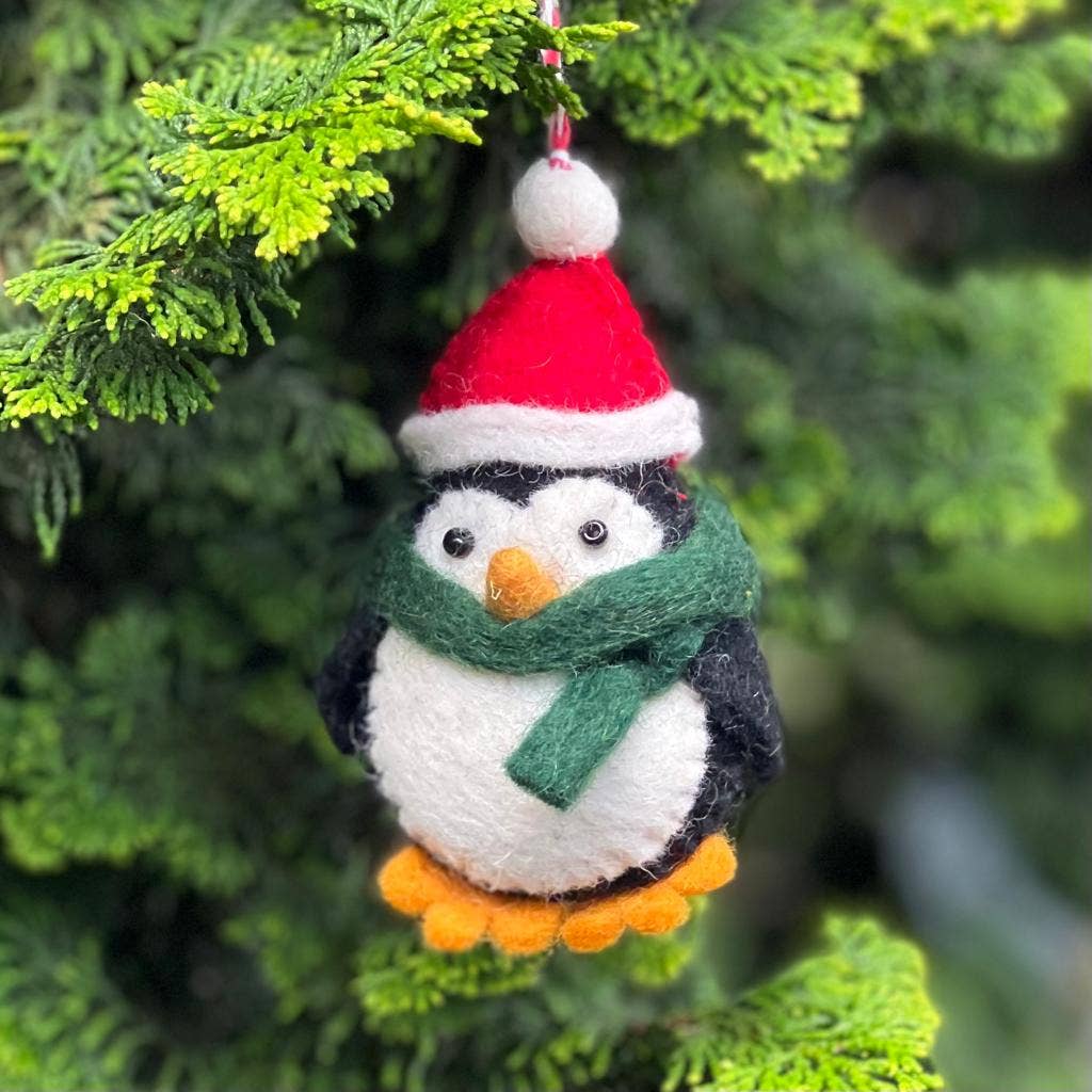 Felt Ornament Christmas Penguin