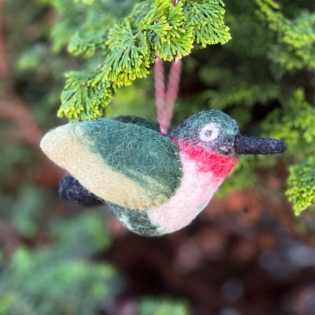 Felt Ornament Tuft Hummingbird
