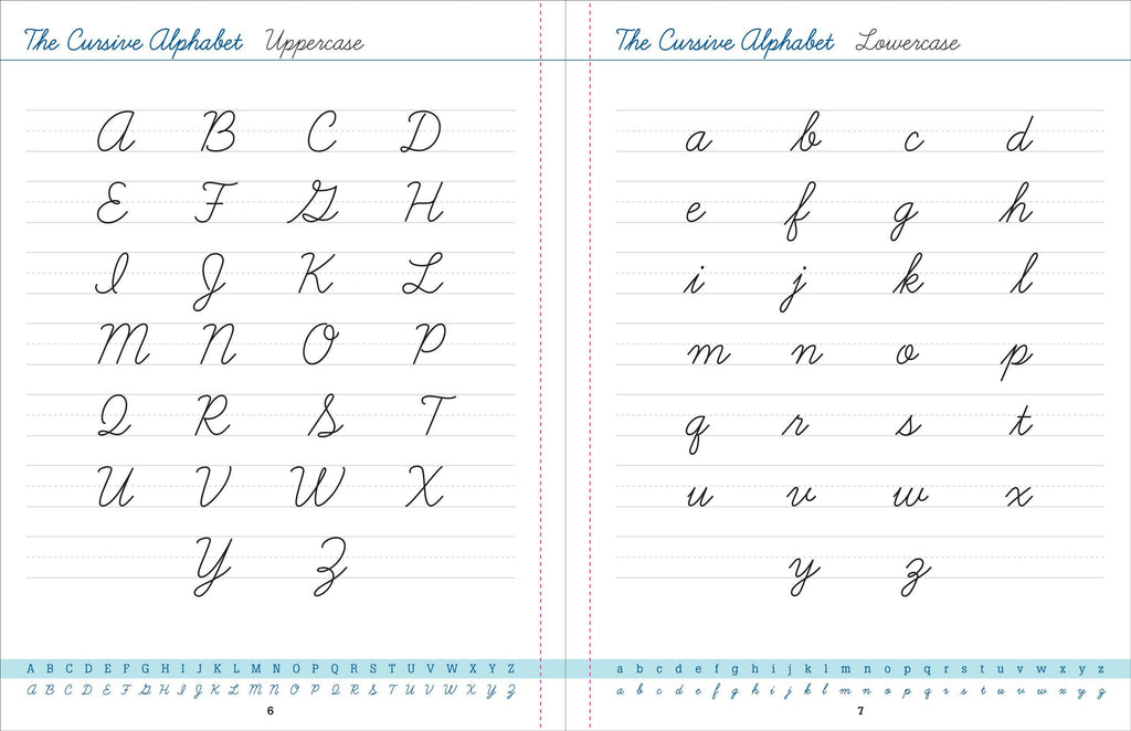 Cursive Handwriting Workbook for Teens and Young Adults