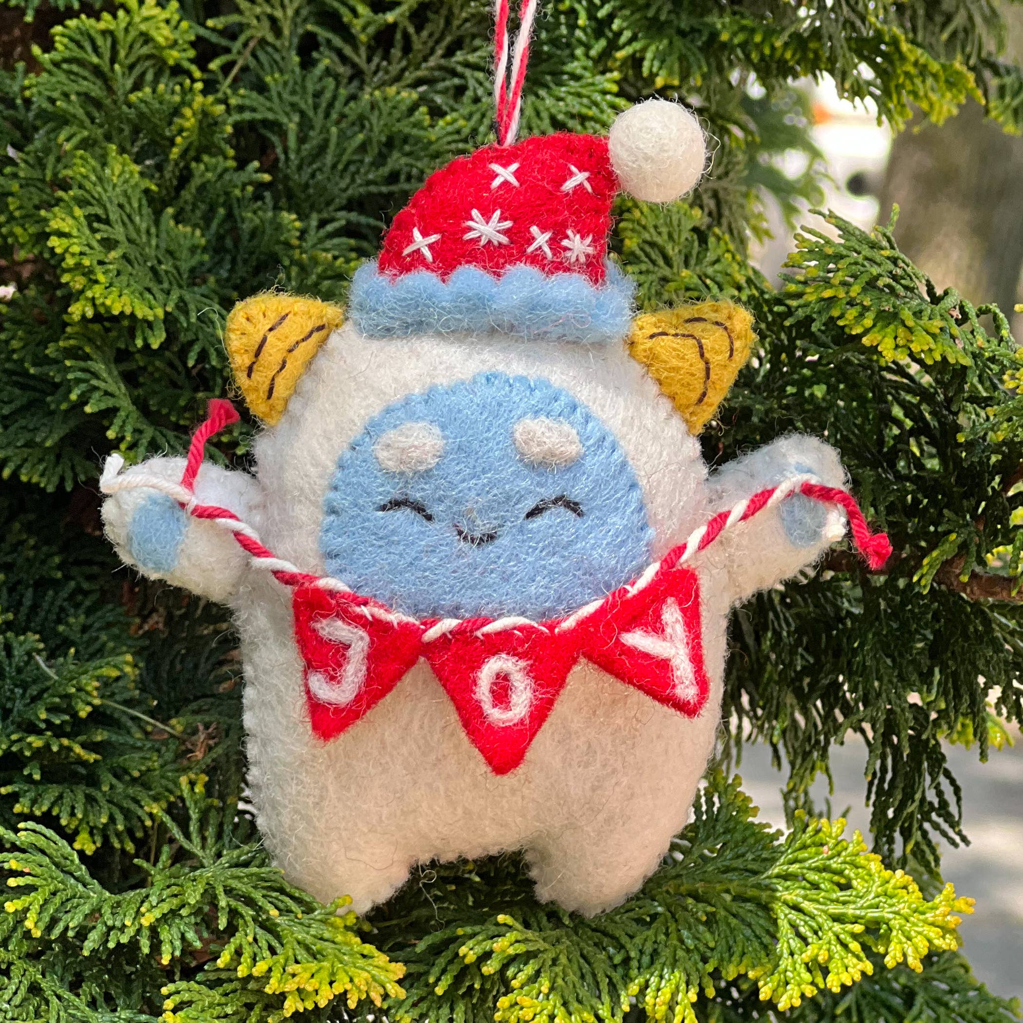 Felt Ornament Yetti