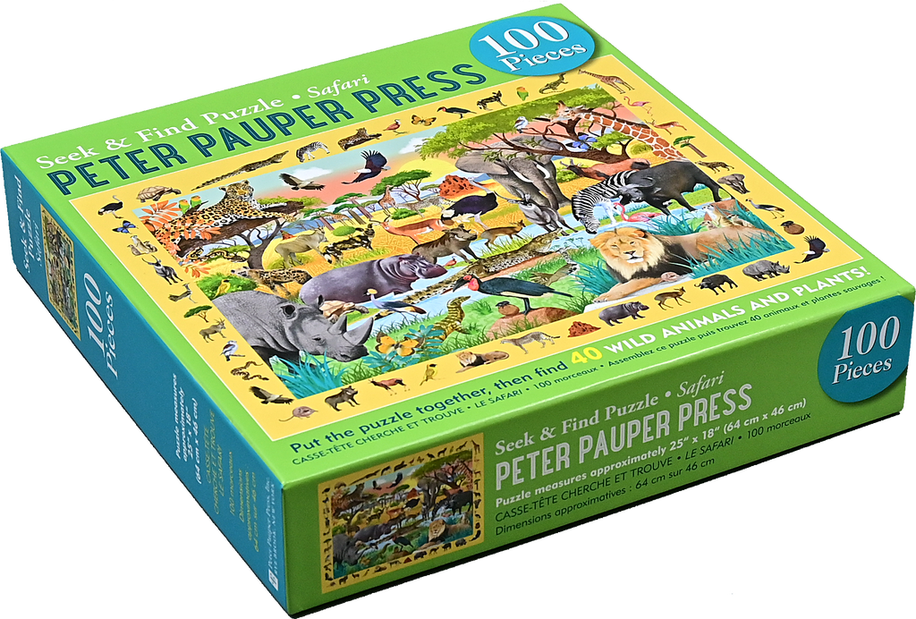 Safari Seek & Find 100-Piece Jigsaw Puzzle