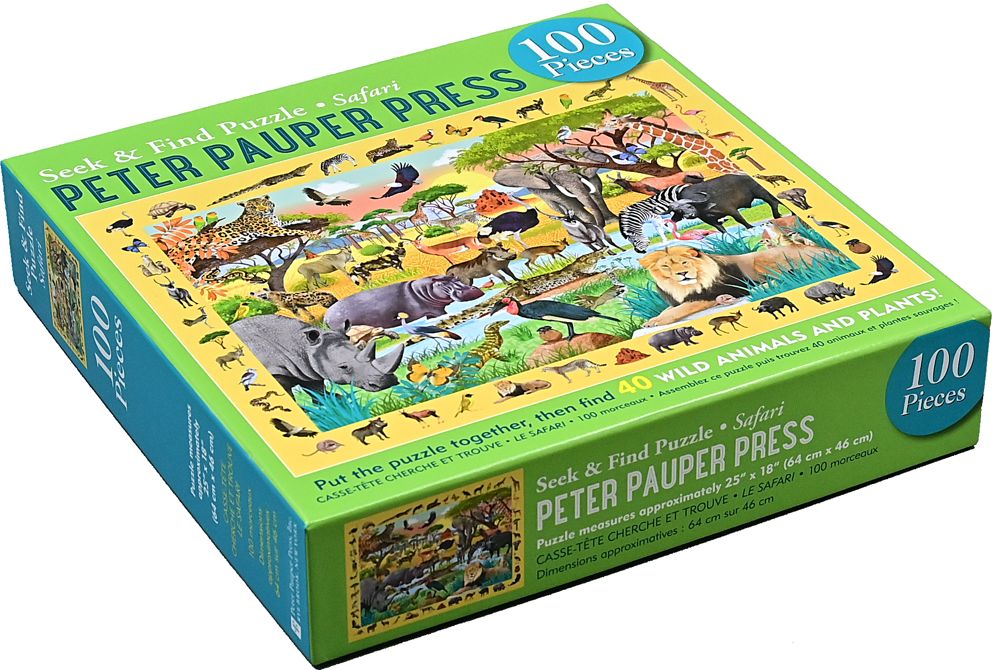 Safari Seek & Find 100-Piece Jigsaw Puzzle