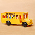 Wooden School Bus with Children