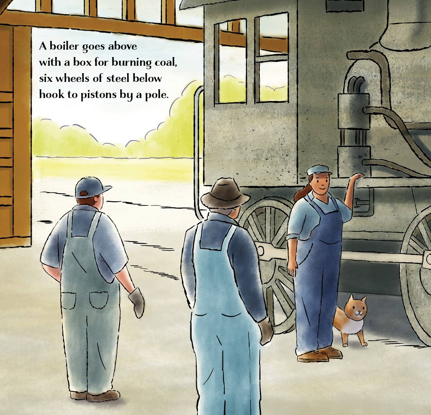 Let's Build a Little Train Picture Book