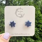Star of David Studs, Jewish Earrings, Hanukkah Earrings