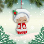Felt Ornament Ms Claus