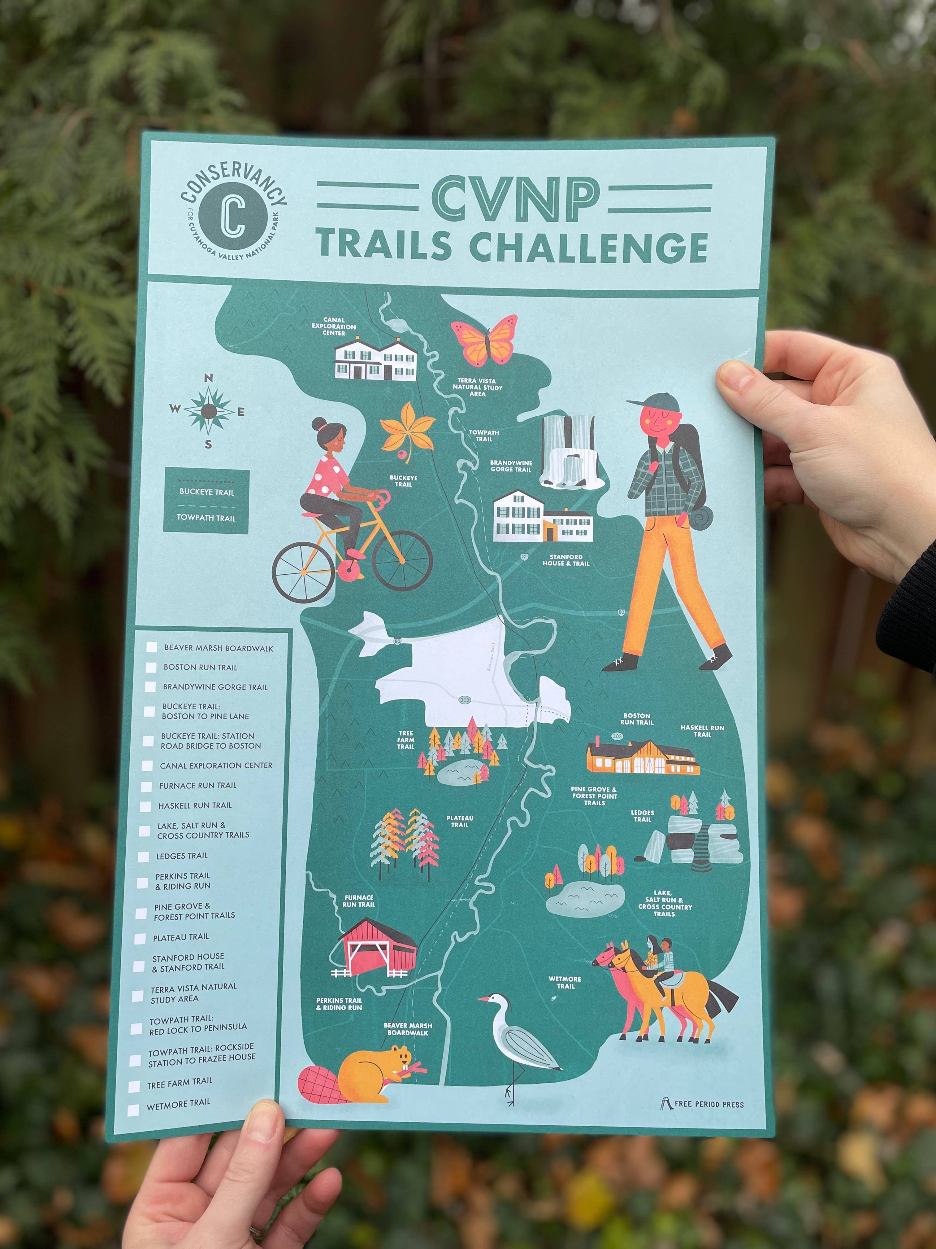 Cuyahoga Valley National Park Map - Cleveland / Akron