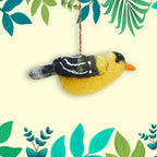 Felt Ornament Tuft Goldfinch