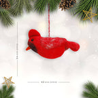 Felt Ornament Tuft Cardinal