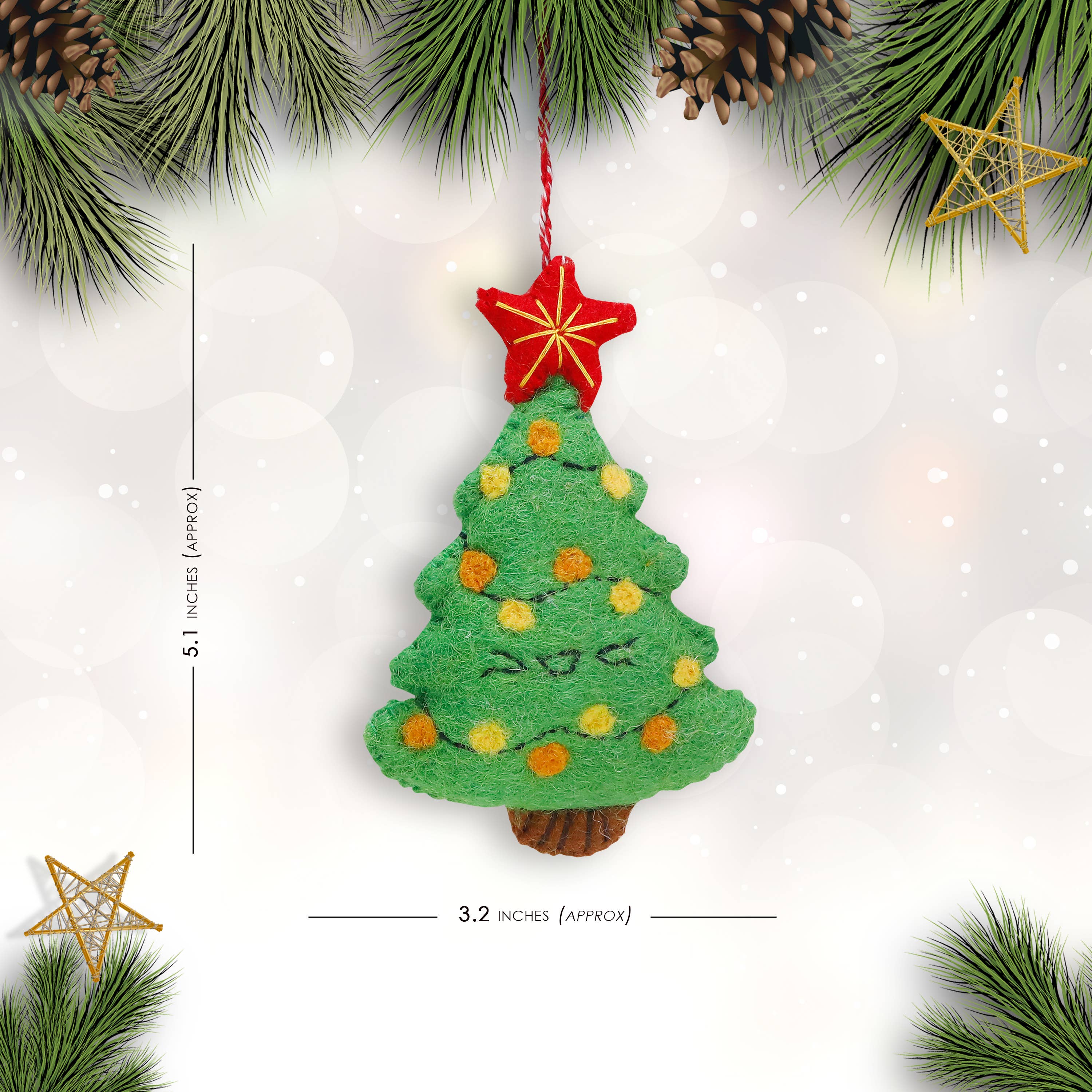 Felt Ornament Christmas Tree