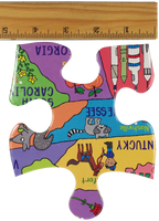 USA Map Kids' Floor Puzzle