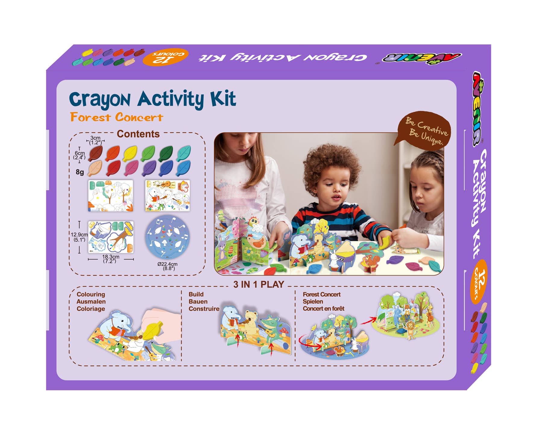 Avenir - Crayon Activity Kit FOREST CONCERT