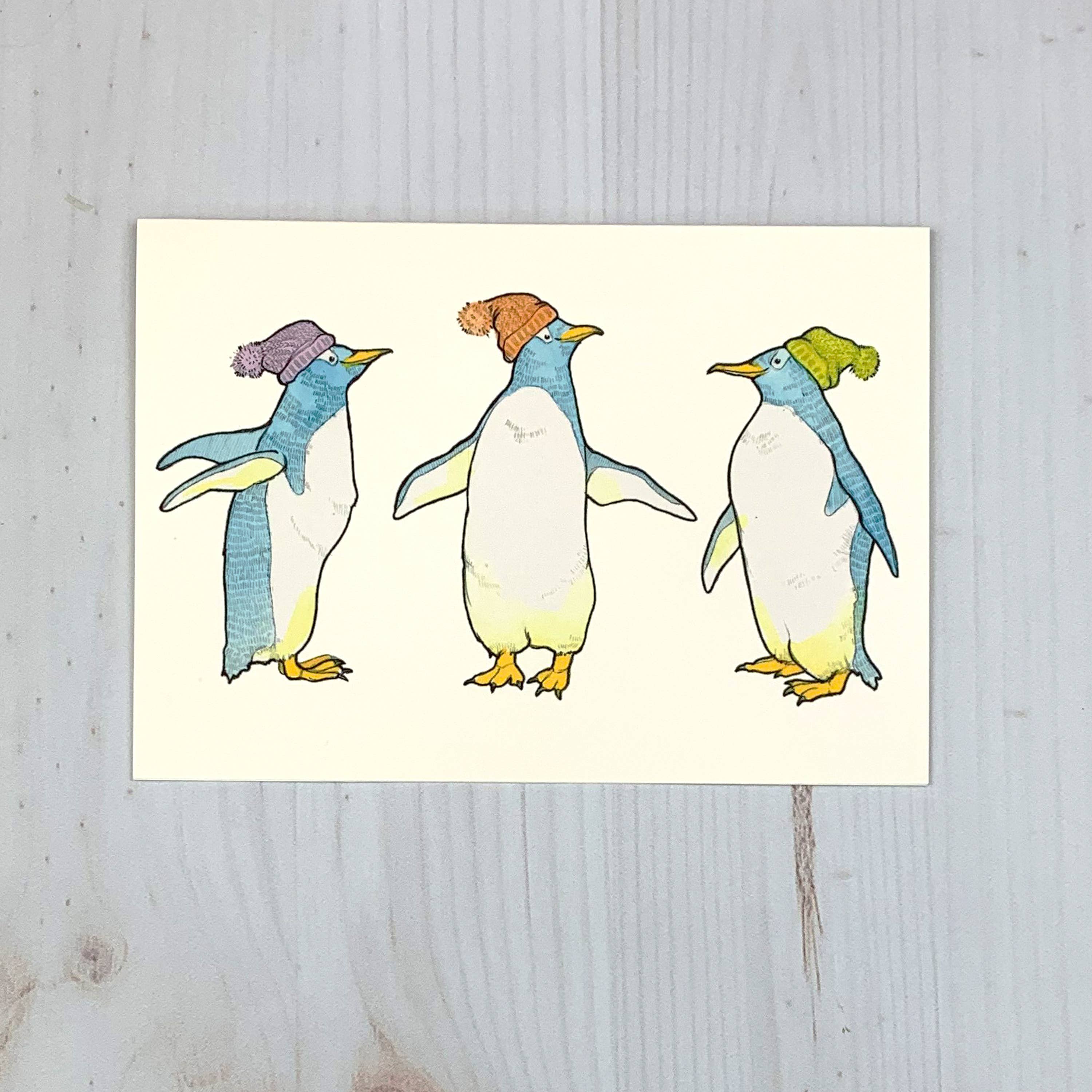 Penguin Friends 5x7" Notecard