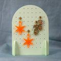 Pastel Green Arched Earring Display