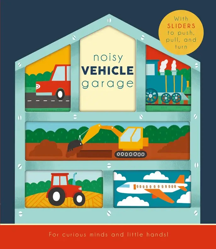 Slider Children's Board Book - Noisy Vehicle Garage